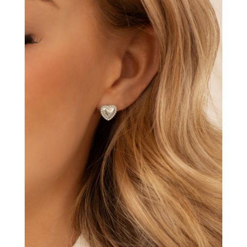 Stud oorbellen vintage hartje