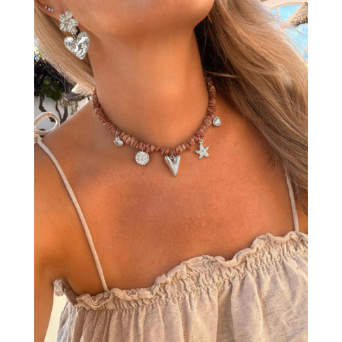 Bedelketting met hartjes