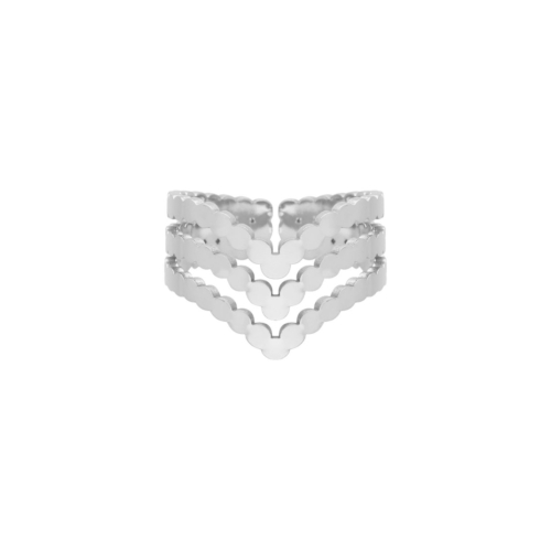 Dots ring zilver