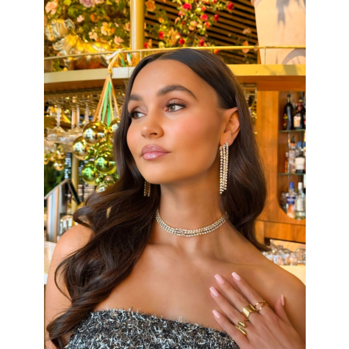 Exclusive party sieraden set goudkleurig