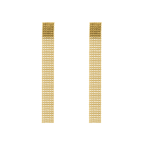 Lange oorbellen statement goudkleurig