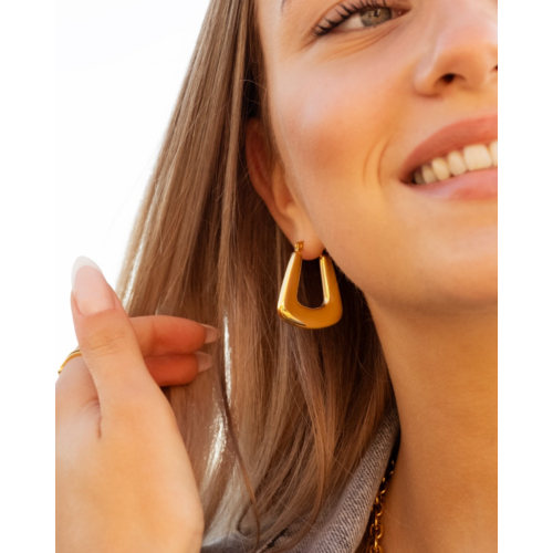 Edge hoops goudkleurig