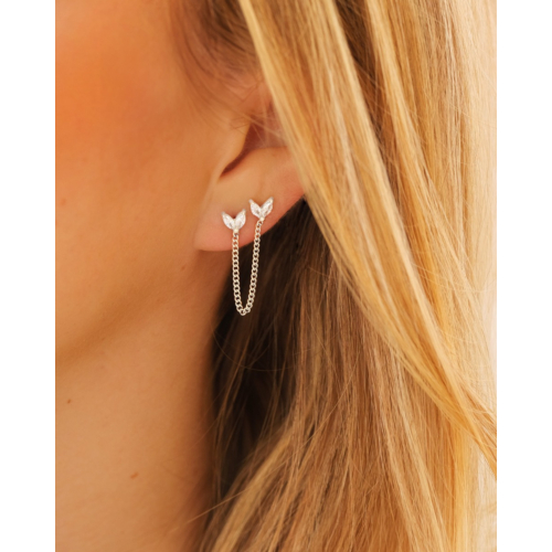 Ketting oorbel mini sparkle