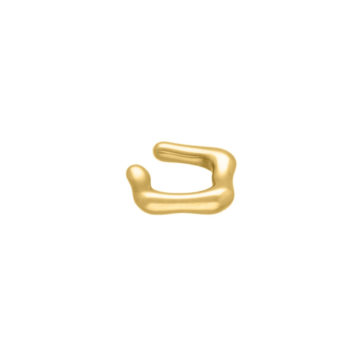 Organic ear cuff goudkleurig