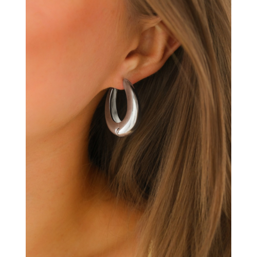 Chunky oorringen teardrop