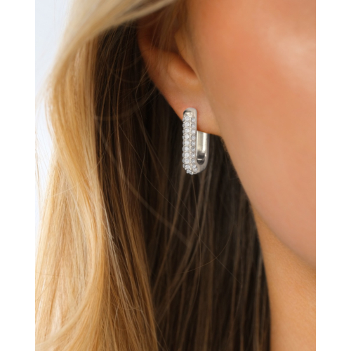 Oorringen met steentjes