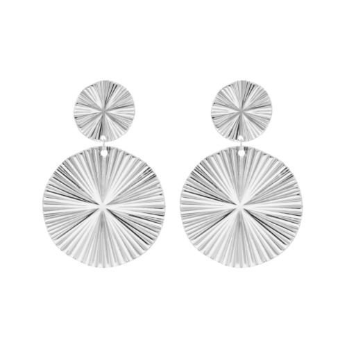 Dubbele ronde oorbellen