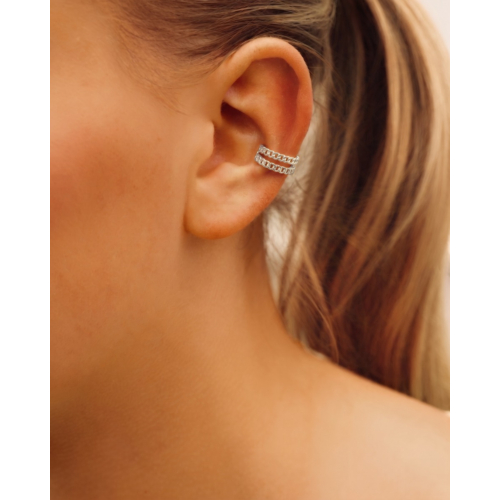 Ear cuff dubbele chain