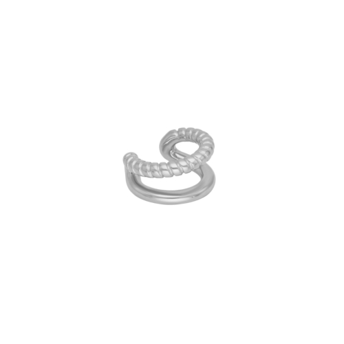 Dubbele ear cuff gedraaid