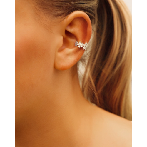 Bloemen ear cuff