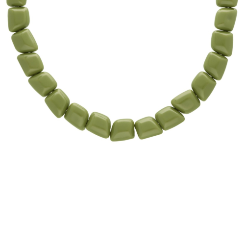 Trendy kralen ketting groen