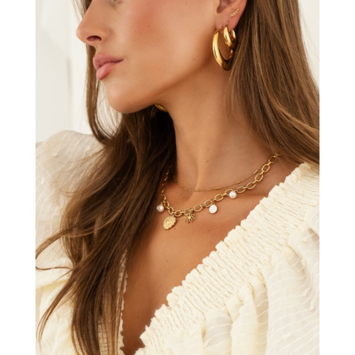 Chunky creolen kleur goud