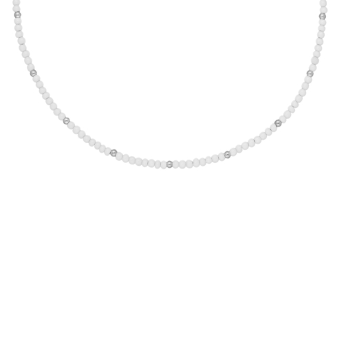 Witte kralen ketting
