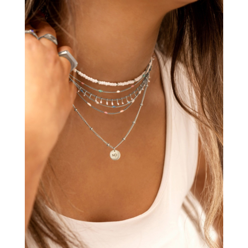 Witte kralen ketting
