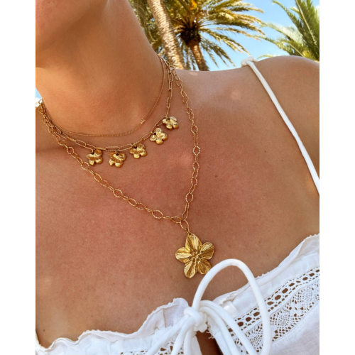 Initial necklace mini goldplated