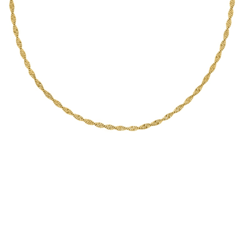 Trending influencer ketting goudkleurig
