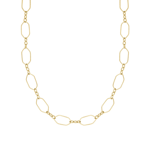 Lange ketting met schakels goud