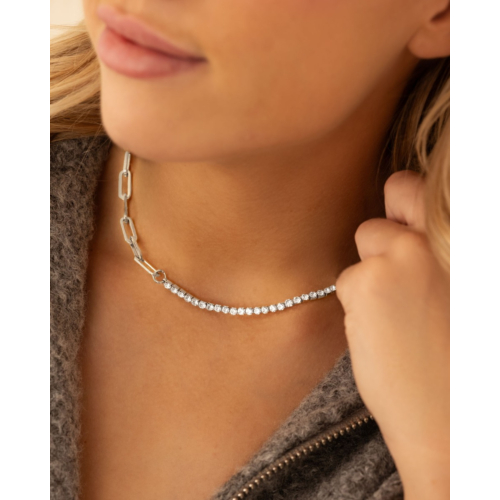 Tennis ketting met schakels 