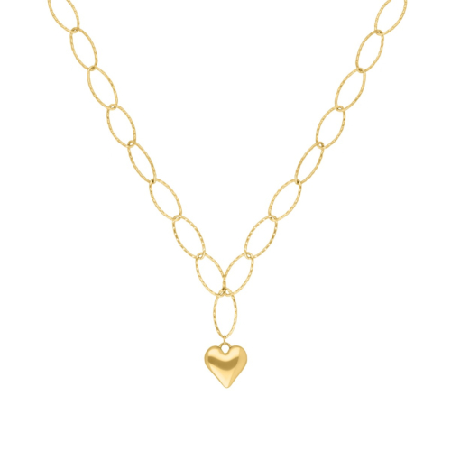 Flower necklace fall goudkleurig