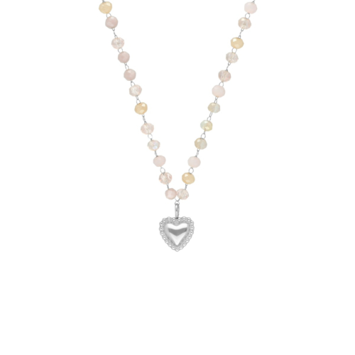 Kralen ketting vintage hartje