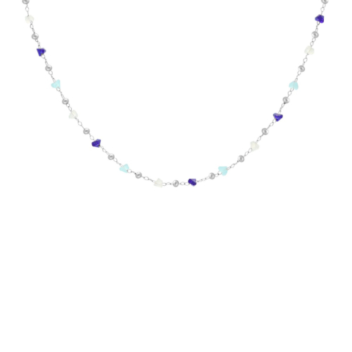 Bolletjes ketting met steentjes