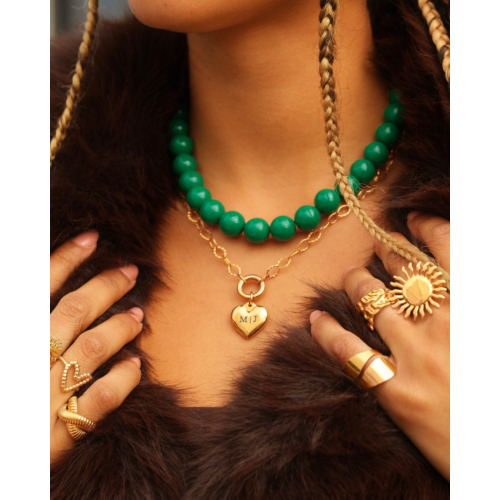 Ketting candy kralen groen 