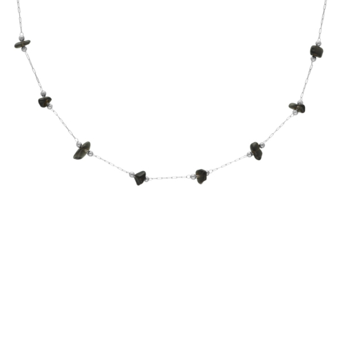 Ketting zwarte steentjes