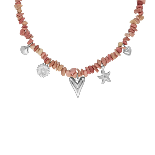 Bedelketting met hartjes