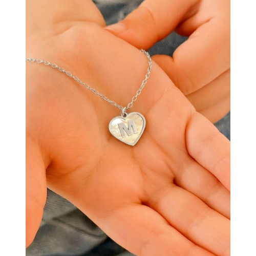 Luxury initial ketting zilver met letter