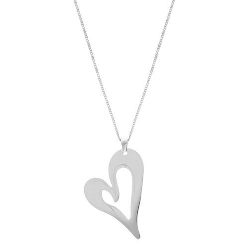 Lange ketting met hart