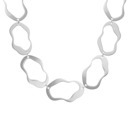 Trending statement ketting zilver