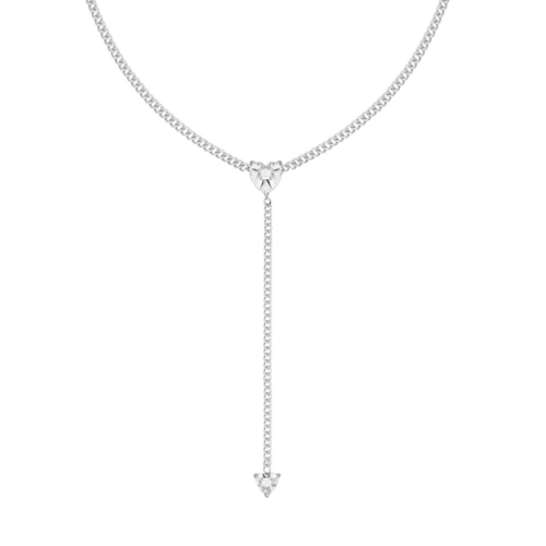 Lange ketting met hartjes steentjes