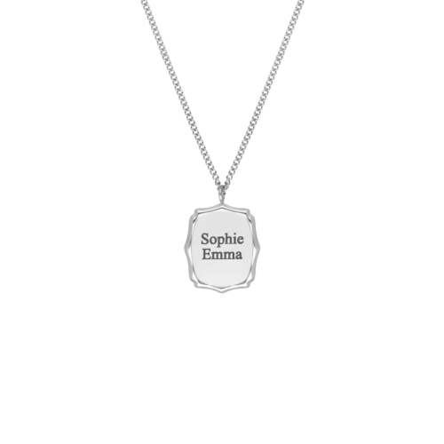 Graveerbare atelier ketting zilver