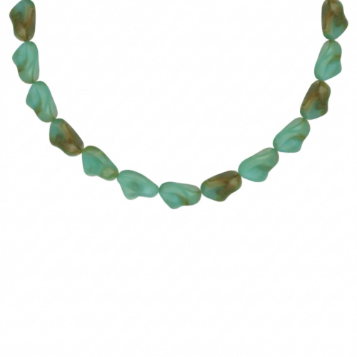 Kralen ketting organic blauw