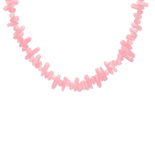 Kralenketting steentjes mix roze