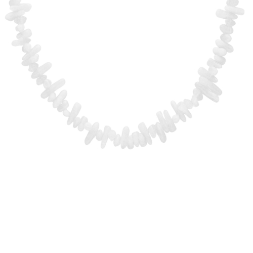 Kralenketting steentjes mix wit 