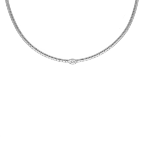 Snake ketting met steentje