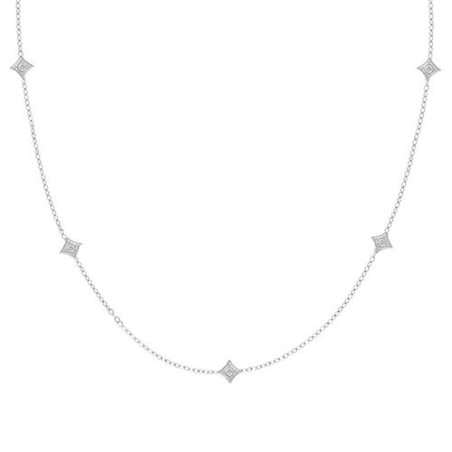 Minimalistische ketting met ruitjes