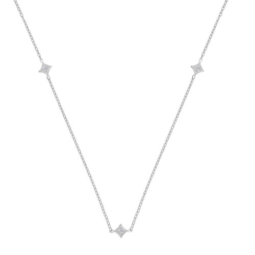 Minimalistische ketting met ruitjes