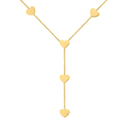 Gouden hartjes y ketting