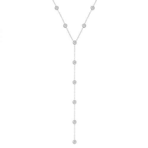 Y ketting met ronde steentjes