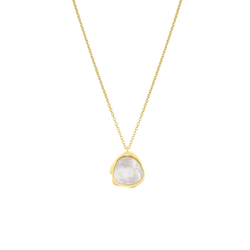 Ketting parelmoer goudkleurig