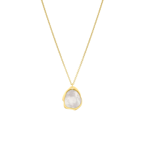 Ketting parelmoer goudkleurig
