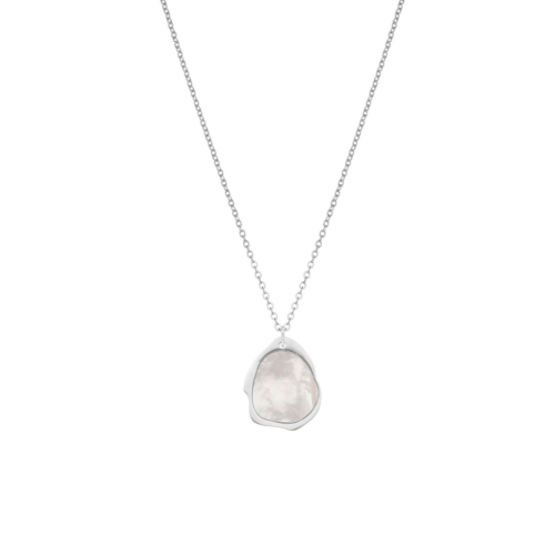 Ketting parelmoer zilverkleurig