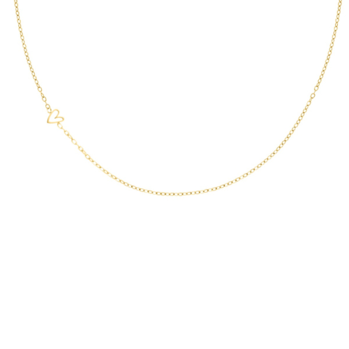 Ketting 1 hartje goud