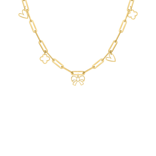 Gouden ketting met bedels