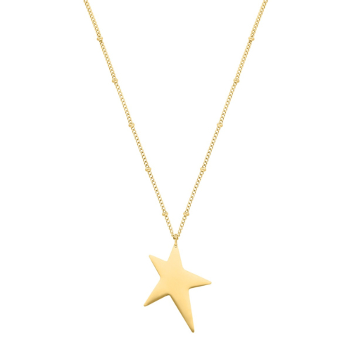 Ster ketting goudkleurig