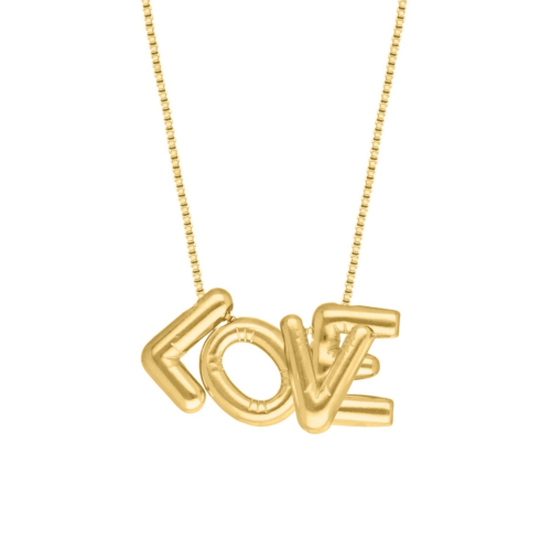 Love ketting minimalistisch goudkleurig