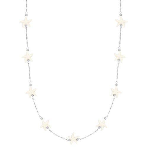 Zeester ketting zilver 