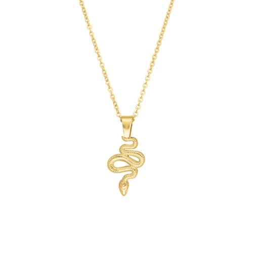 Ketting slang goudkleurig
